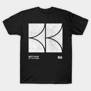 Betty Blue / Minimal Graphic Design Tribute T-Shirt